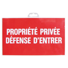 NOVAP PLAQUE 330X200 PROPR.PRIV.DEF.D'ENTRER NOVAP - 4160528