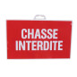 PLAQUE 330X200 CHASSE INTERDITE     SC NOVAP - 4160122