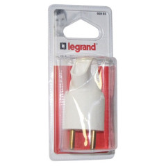 LEGRAND FICHE MALE 2P+T ANNELA BLANC     BL LEGRAND - 093903