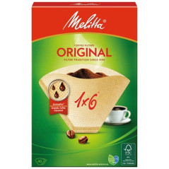 MELITTA FILTRE CORNET PAPIER BTE40 BRUN    1X6 MELITTA - 812383