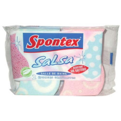 SPONTEX EPONGE GRATTANTE S/DE BAINS X2 SALSA SPONTEX - 305522