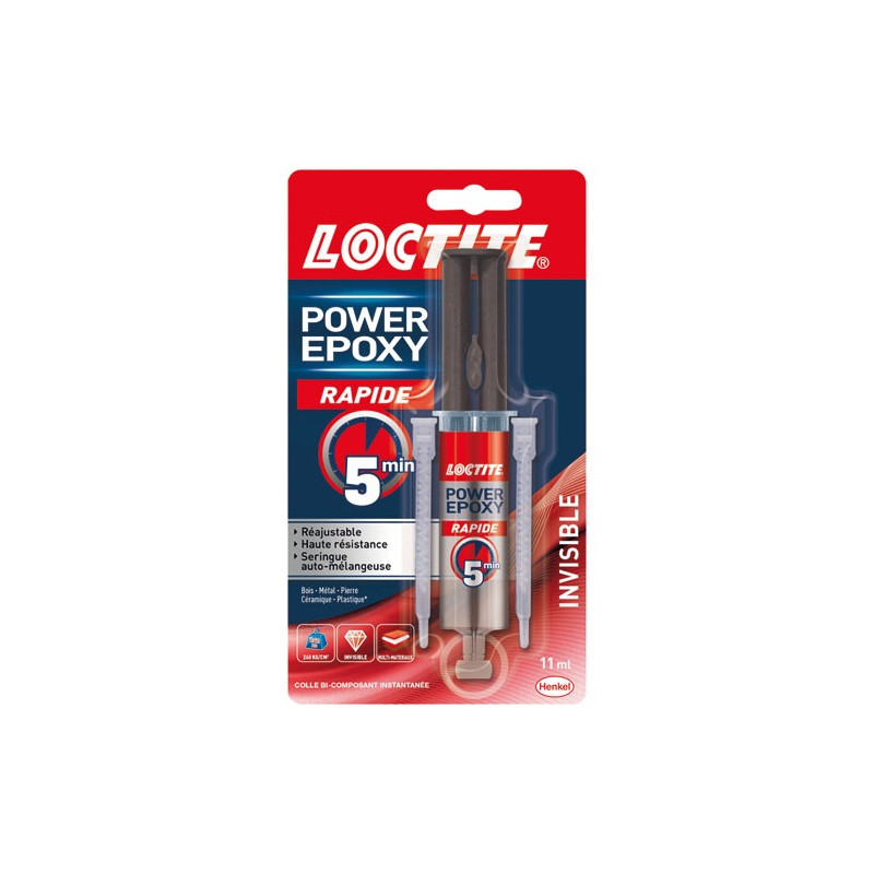 LOCTITE LOCTITE COLLE EPOXY RAPIDE INVIS.11ML LOCTITE - 2751312