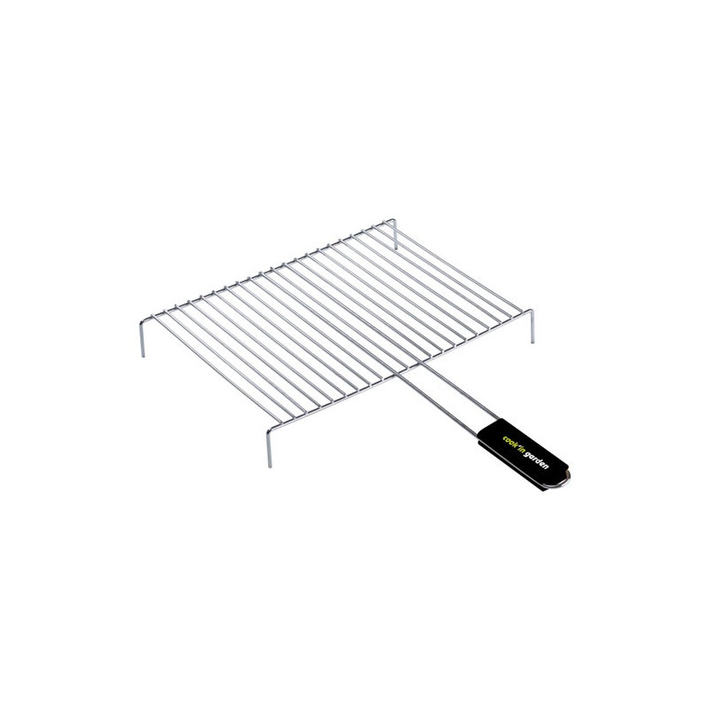 GRILLE A PIEDS SIMPLE 40X30CM1 POIGNE COOK IN GARDEN - GR013