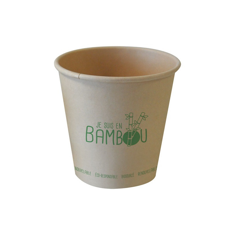 SPHERE GOBELETS BAMBOU 25CL X50 SPHERE - BAMBGOB8OZ