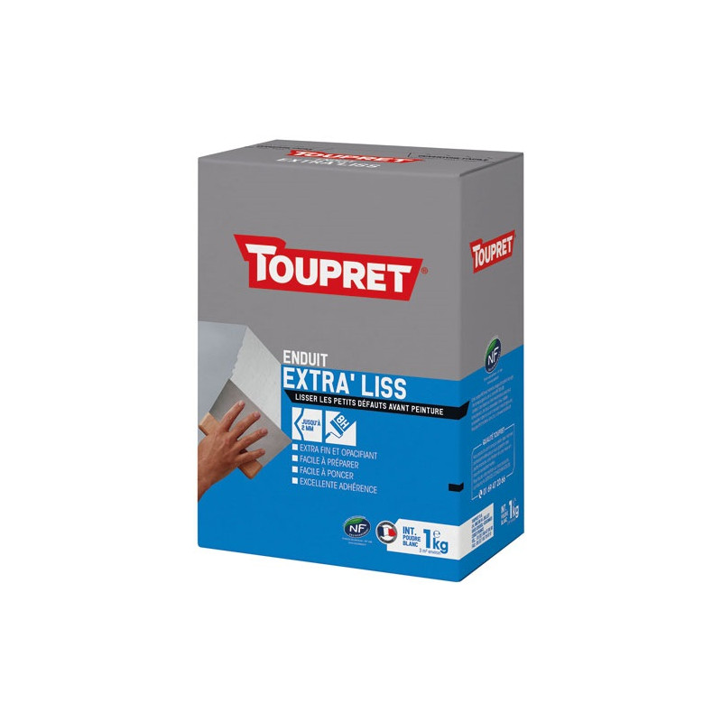 TOUPRET ENDUIT LISSAGE INTERIEUR POUDRE 1KG TOUPRET - BCLIS01