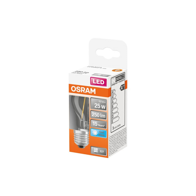 OSRAM LED SPH CLAIR FILA.2.5W E27 FRD BOITE OSRAM - 4058075434080