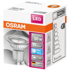 OSRAM LED SPOT GU10 4.3W 350LM BOITE OSRAM - 4058075303287