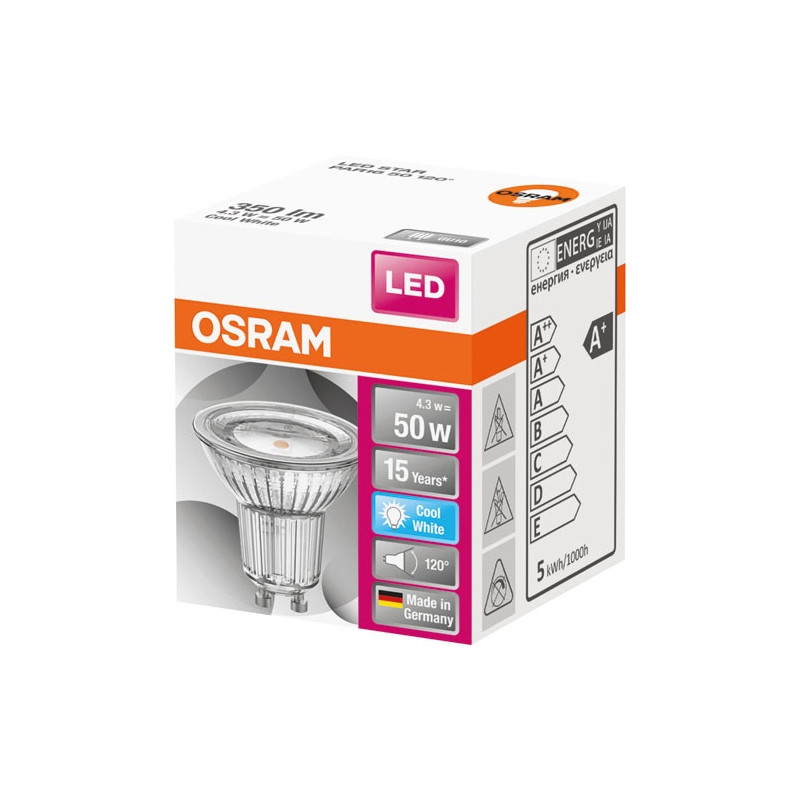 LED SPOT GU10 4.3W 350LM BOITE OSRAM - 4058075303287