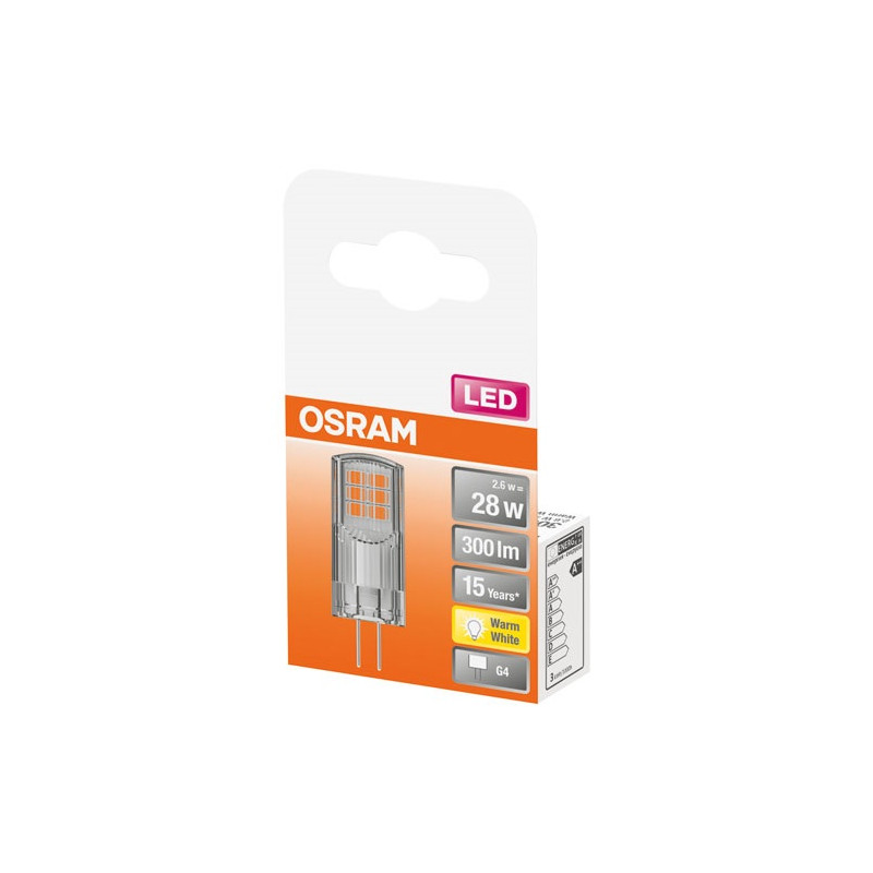 OSRAM LED CAPSULE CLAIR 2.6W G4 CHAUD OSRAM - 4058075431997