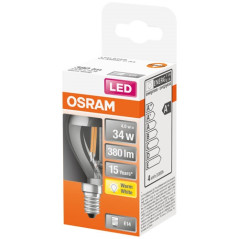 OSRAM LED SPH CLAIR FIL.CAL.ARGENT.4W E14 CH OSRAM - 4058075447134