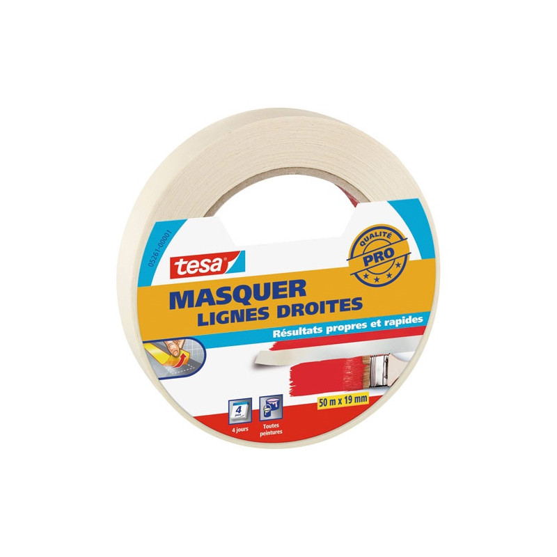 TESA MASQUER LIGNE DROITE SS TRACE 50MX19MM TESA - 05261-00001-00