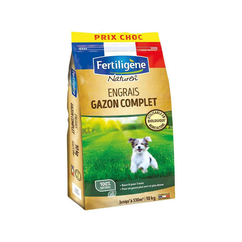 FERTILIGENE ENGRAIS GAZON COMPLET 330M² 10KG /NC FERTILIGENE - NATGAZCOMP