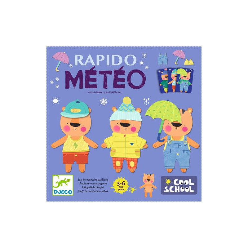 Jeu éducatif Djeco Rapido Météo