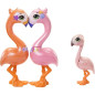 FAMILLE DE FLAMANTS ROSES - ENCHANTIMALS - HRX85