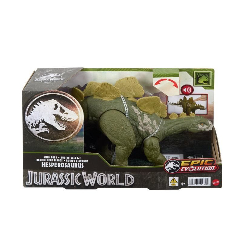 HESoeRISAURUS SONORE - MATTEL - HTK69 - DINOSAURE JURASSIC WORLD