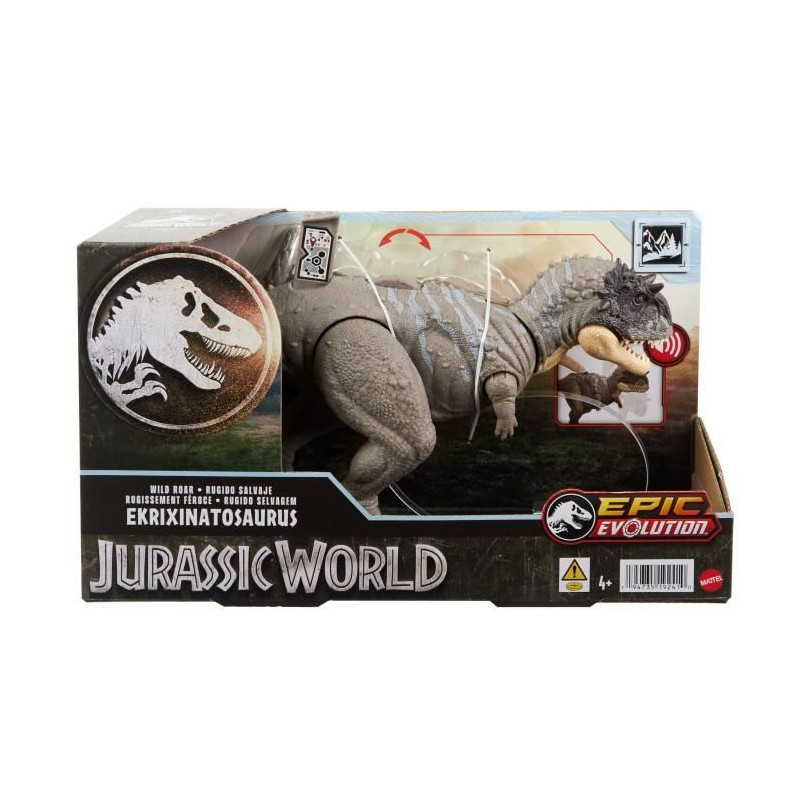 EKRIXINATOSAURUS SONORE - MATTEL - HTK70 - DINOSAURE JURASSIC WORLD