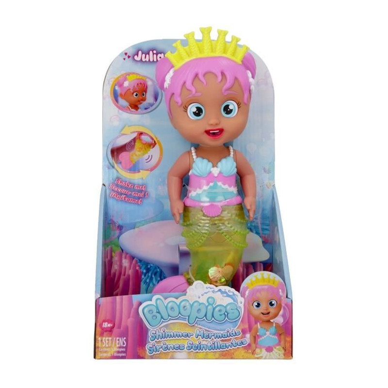 Jouet de bain - IMC Toys - 917316 - Bloopies - Shimmer Mermaids Julia