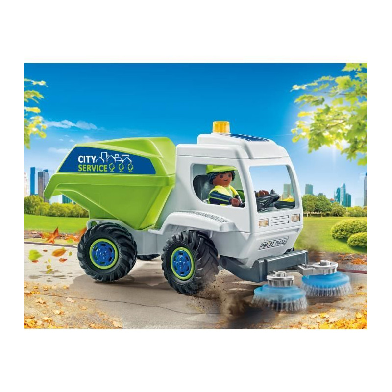 PLAYMOBIL 71432 Balayeuse de voirie - City Action - Des 4 ans