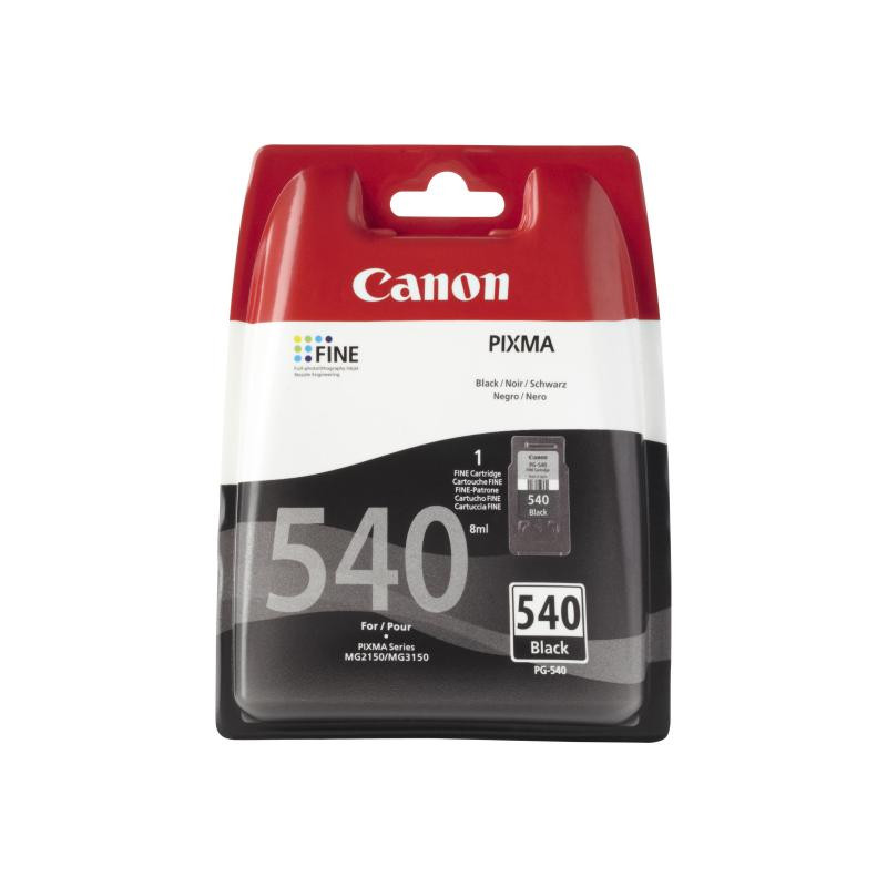 Canon PG-540 PG540 8 ml Schwarz original Tintenpatrone (5225B001)