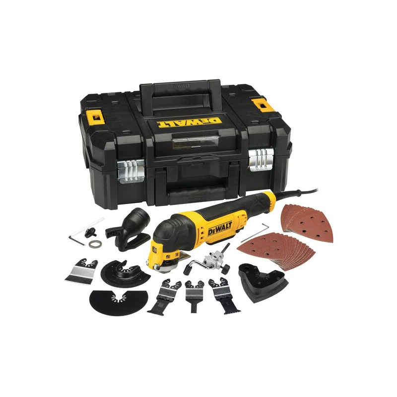 Scie oscillante 300W en coffret T STAK + accessoires DEWALT DWE315KT QS