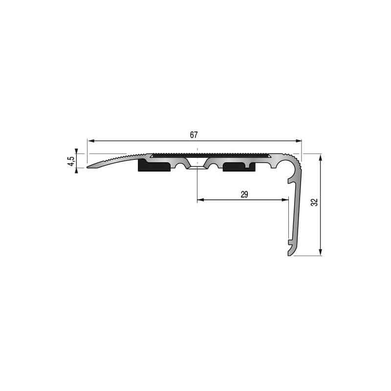 Nez de marche EVOLUTIFS 2CBIS 3m DINAC 2887110