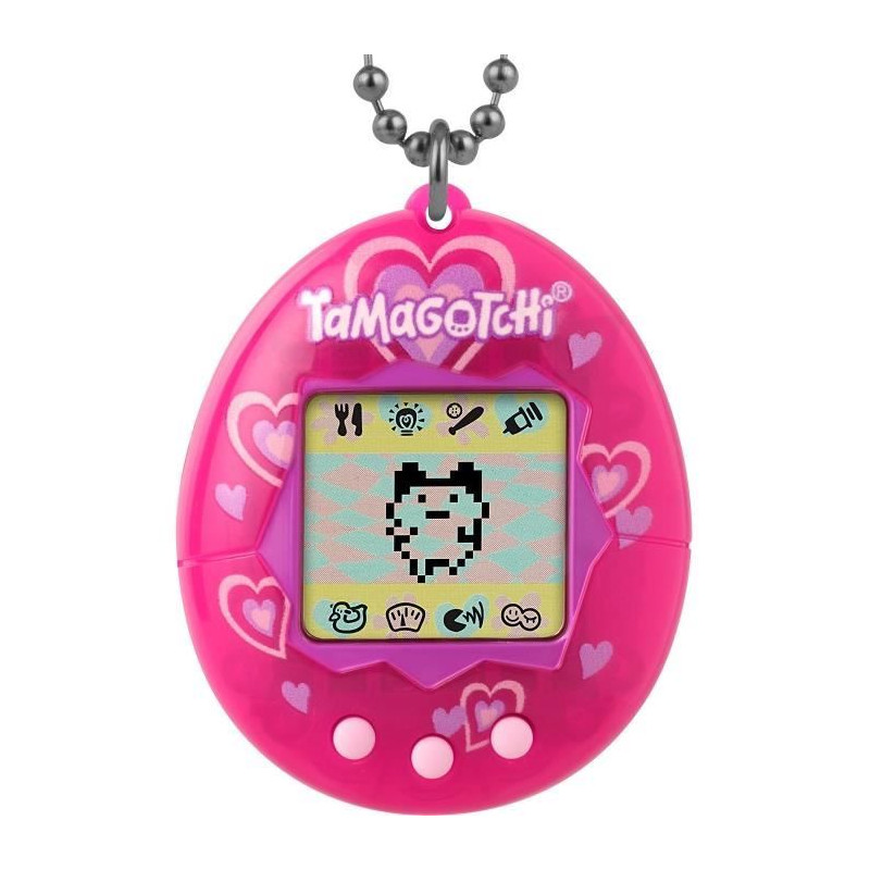 BANDAI - Tamagotchi - Tamagotchi original - Lots of love - animal électronique virtuel avec écran couleur, 3 boutons et jeux -