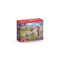 Figurine La caleche des mariés, des 5 ans, schleich 42641 HORSE CLUB - coffret, 106 pieces