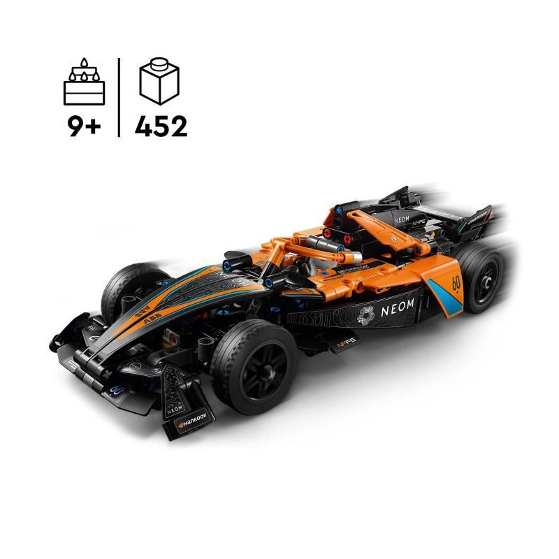 LEGO Technic 42169 NEOM McLaren Formula E Race Car, Jouet de Voiture, Cadeau Jeu Créatif