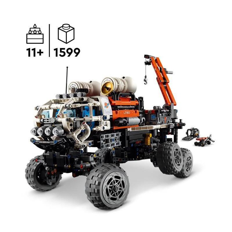 LEGO Technic 42180 Rover d'Exploration Habité sur Mars, Jouet sur le Theme de l'Espace