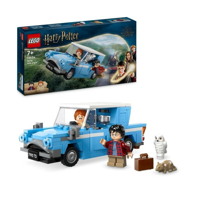 LEGO Harry Potter 76424 La Ford Anglia Volante, Jouet pour Enfants, Voiture a Construire