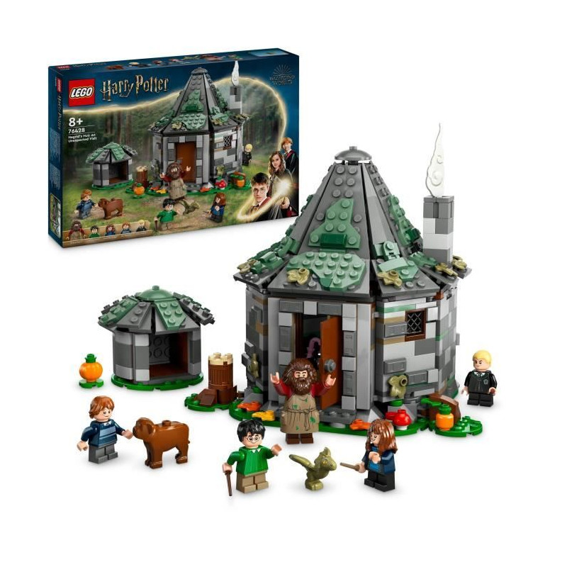 LEGO Harry Potter 76428 La Cabane de Hagrid : une Visite Inattendue, Jouet Fantastique