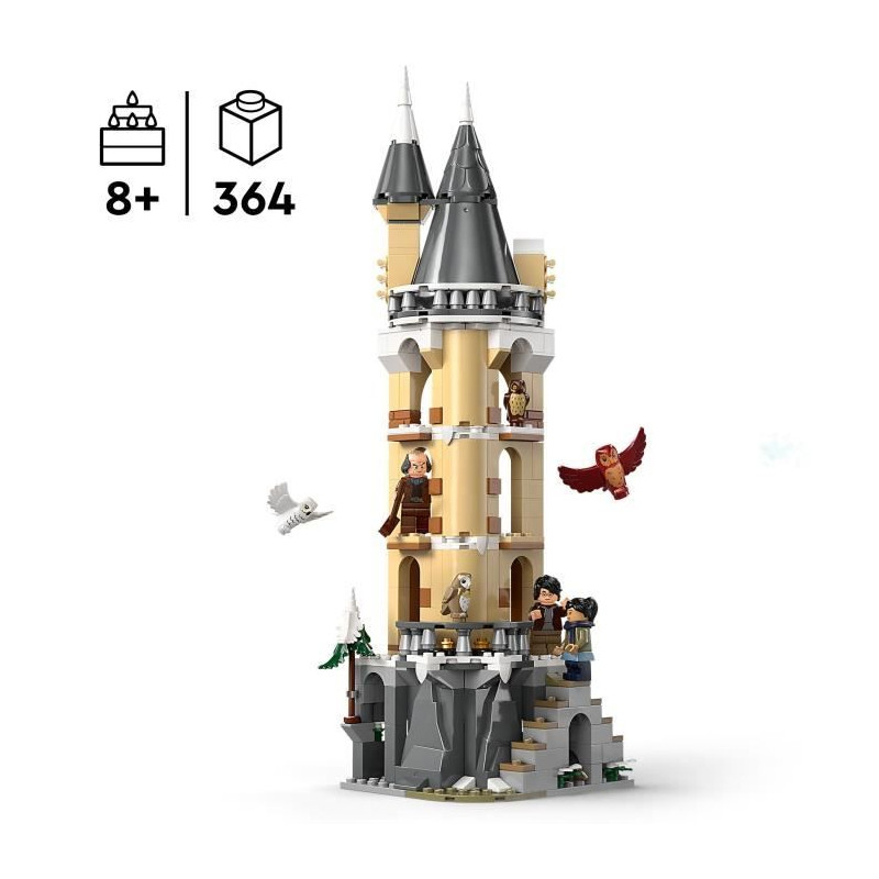 LEGO Harry Potter 76430 La Voliere du Château de Poudlard, Jouet d'Animaux pour Enfants