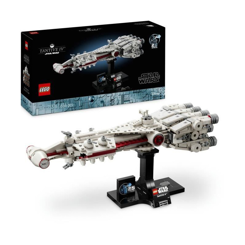 LEGO Star Wars 75376 Tantive IV, Set de Construction, Vaisseau Spatial, Véhicule