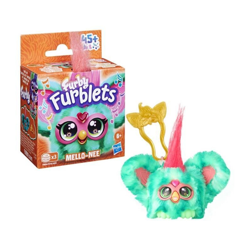 Furby Furblets Mello-Nee, Mini peluche électronique pour filles et garçons, plus de 45 sons, a partir de 6 ans, Hasbro