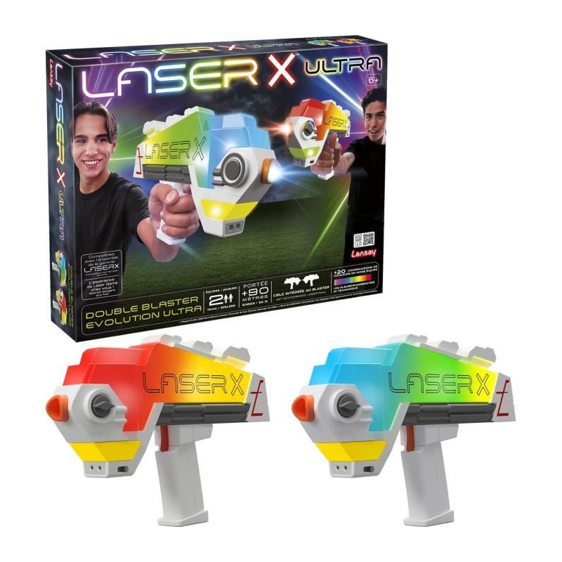 Jeu laser - LANSAY - 87552 - Laser X - Double Blaster Evolution Ultra