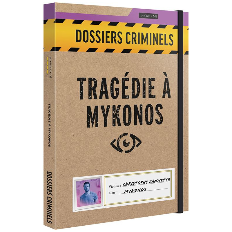 Jeu d enquête Asmodee Dossiers Criminels Tragédie à Mykonos