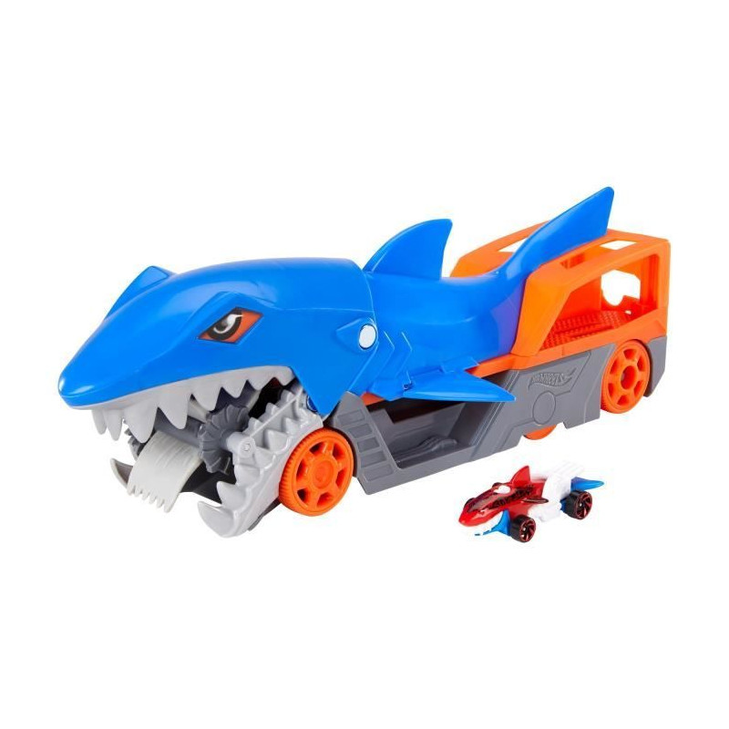 Hot Wheels - Requin Transporteur - Circuit / Petite voiture - Des 4 ans - Bleu - HotWheels City