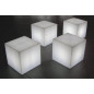 Cube lumineux blanc 40 cm ampoule E27