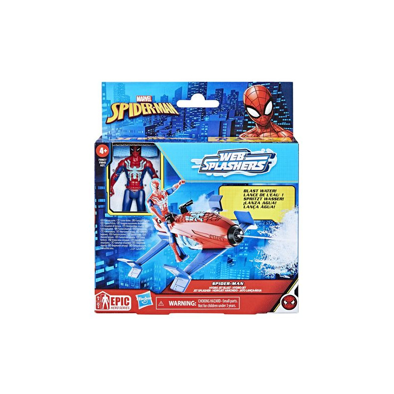 Figurine avec véhicule Spiderman Epic Hero Series Web Splashers Modèle aléatoire