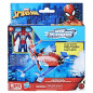 Figurine avec véhicule Spiderman Epic Hero Series Web Splashers Modèle aléatoire