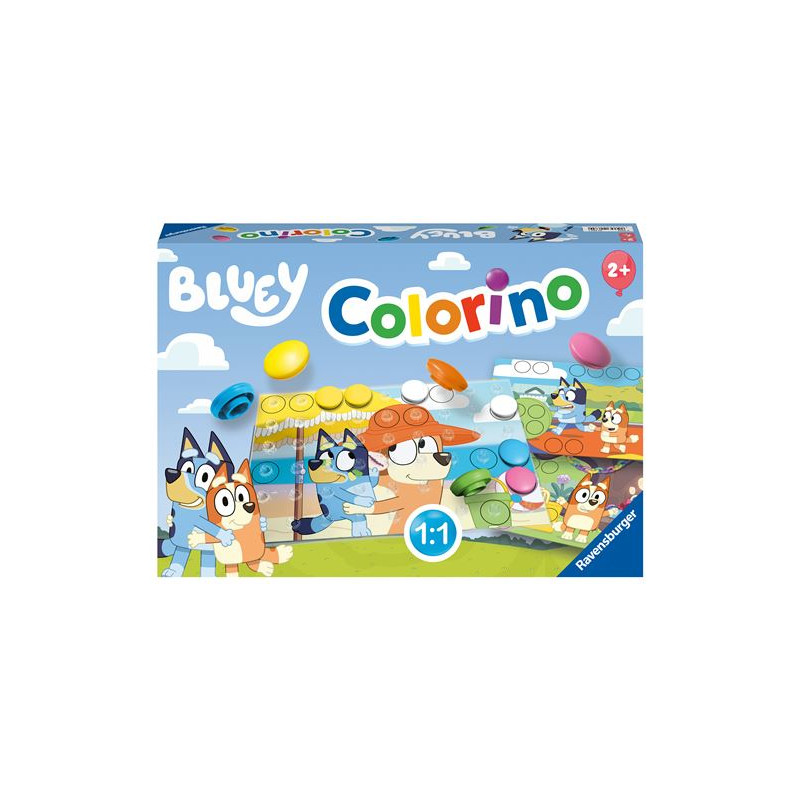 Jeu couleur et forme Ravensburger Colorino Bluey