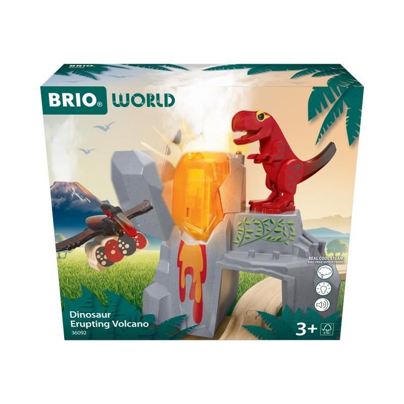 BRIO Volcan Dinosaure en Éruption-7312350360929-A partir de 3 ans