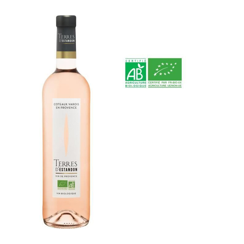 Estandon Terre d'Estandon Coteaux Varois en Provence - Vin rosé de Provence - Bio