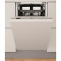 LV tout intégrable, 45 cm, 47 dB, 9 L, Classe E, 10 couverts, 6 progr., WHIRLPOOL - WSIC3M27C