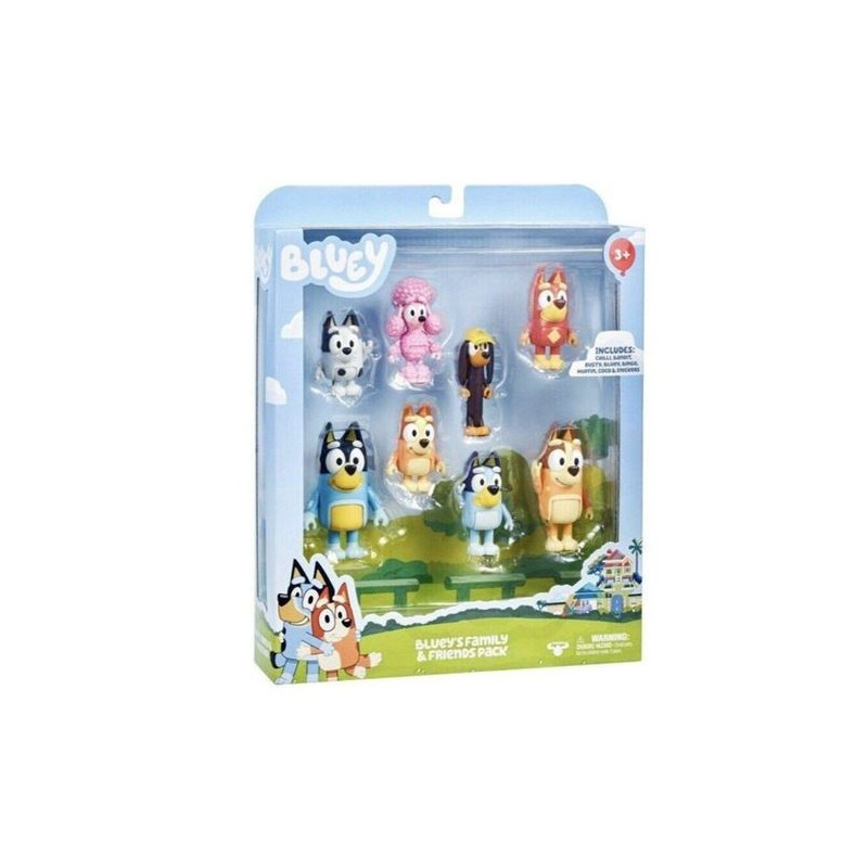 Pack de 8 figurines Bluey