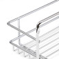 Emuca 8946311 Lot de 3 supports à épices pour meubles de cuisine Supra, Acier, Chrome