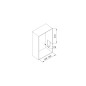 Emuca 9283814 Penderie rabattable pour armoire Hang, 600 830, Peint en noir, Acier et Plastique.