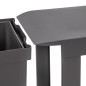 Emuca 8907023 Poubelles de recyclage pour la cuisine, 2 x 14L, fixation inférieure et extraction automatique, Acier et Plastiqu