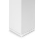 Emuca 2047012 Lot de 4 pieds de table carrés, 50x50mm, Acier, Peint en blanc