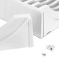 Emuca 8938515 Kit de rangement pour assiettes, 13 assiettes maximum, plastique, blanc